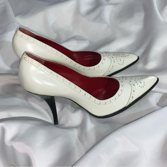 SAINT LAURENT size 9M reinterpreted spectactor PUMPS - Picture 8 of 14